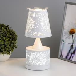 Аромалампа RISALUX «Салют», с подсветкой, Е27, 40 Вт, RGB, 13×13×30 см, белая
