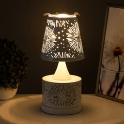 Аромалампа RISALUX «Салют», с подсветкой, Е27, 40 Вт, RGB, 13×13×30 см, белая