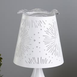 Аромалампа RISALUX «Салют», с подсветкой, Е27, 40 Вт, RGB, 13×13×30 см, белая