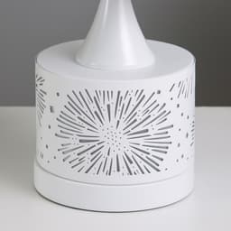 Аромалампа RISALUX «Салют», с подсветкой, Е27, 40 Вт, RGB, 13×13×30 см, белая