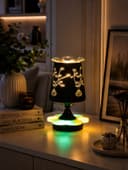 Аромалампа электрическая RISALUX «Цветок», подсветка, RGB, E14, 40 Вт, чёрная, 12.5×12.5×23 см