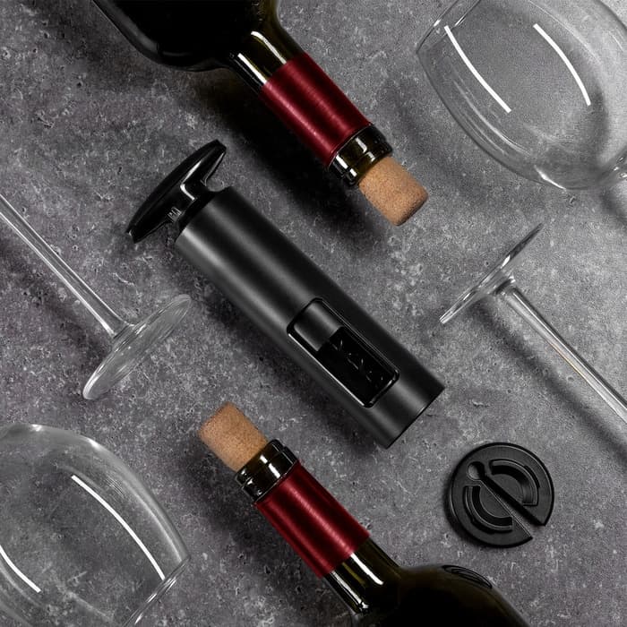 Штопор для вина Luazon, резак для фольги, чёрный