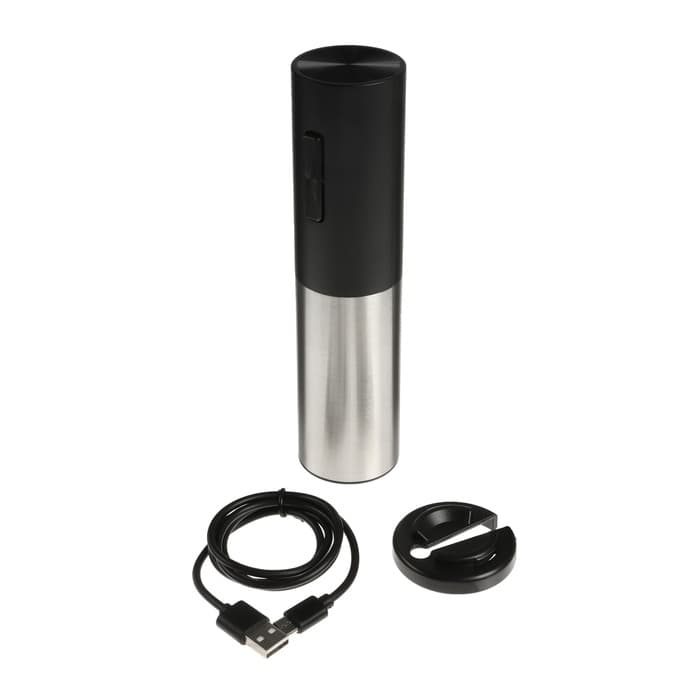 Штопор электрический Luazon LSH-09, 10 Вт, АКБ, резак для фольги, чёрный