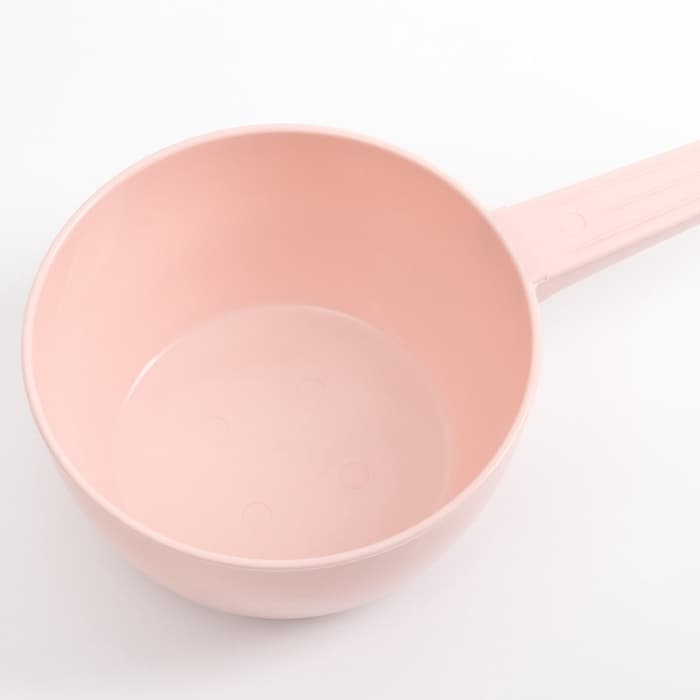 Ковш пластиковый для купания и мытья головы, детский банный ковшик, 1 л., розовый