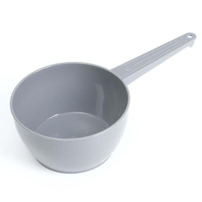 Ковш пластиковый для купания и мытья головы, детский банный ковшик, 1 л., серый