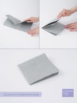Салфетки для уборки Future Alp Multilayer, 2 шт., микрофибра, ПВА, 30×30 см, серые