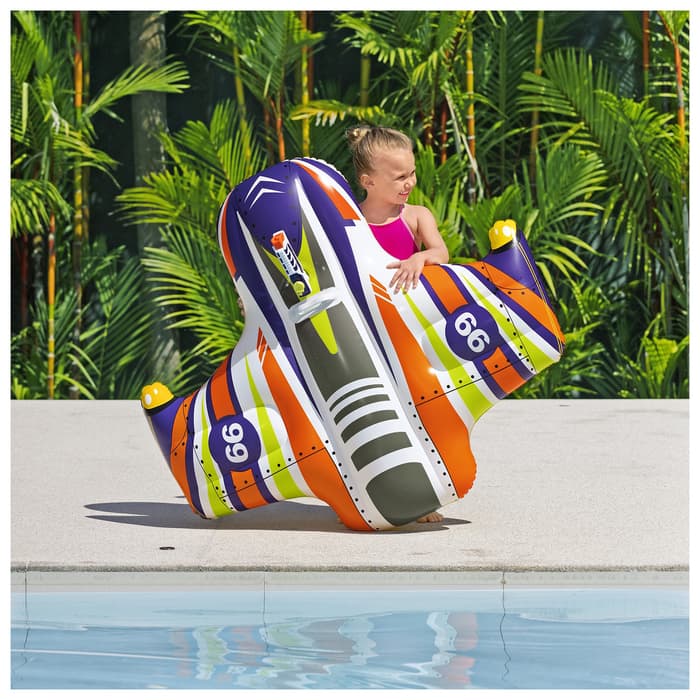 Плотик для плавания Bestway «Самолёт», надувной, 117×107 см, с водным пистолетом, 41503