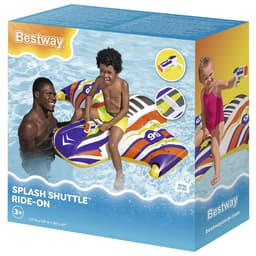 Плотик для плавания Bestway «Самолёт», надувной, 117×107 см, с водным пистолетом, 41503