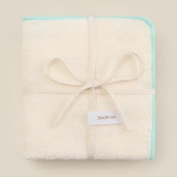 Салфетки махровые SL HOME: Frame «Айвори», 30×30 см - 3 шт., хлопок 100%, бежевые