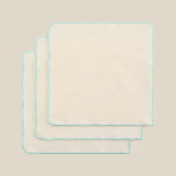 Салфетки махровые SL HOME: Frame «Айвори», 30×30 см - 3 шт., хлопок 100%, бежевые