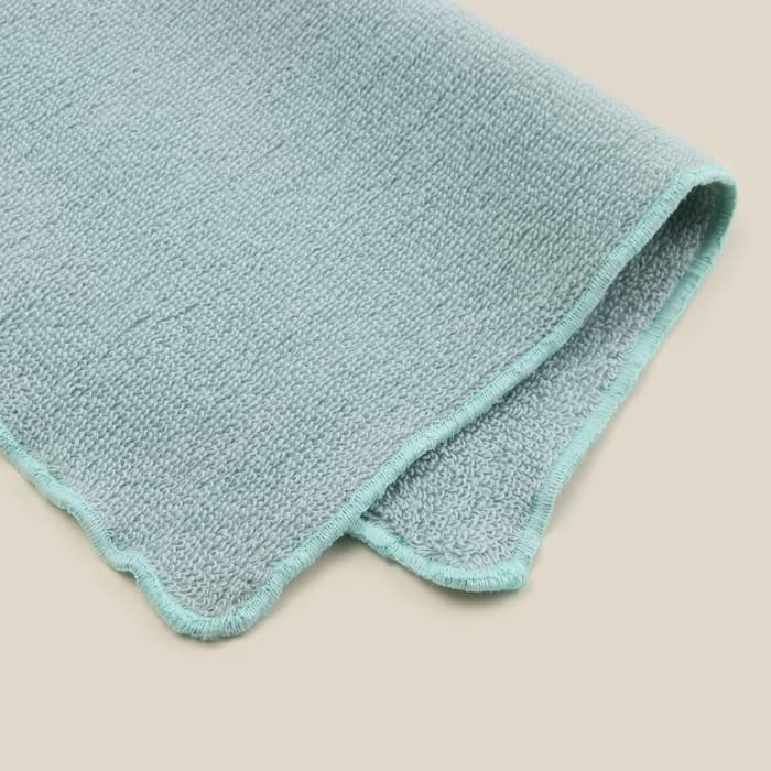 Салфетки махровые SL HOME: Frame «Аззура», 30×30 см - 3 шт., хлопок 100%, бирюзовые