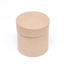Набор круглых подарочных коробок 5 в 1 «Крафт однотонный», 20×20 - 11×11 см