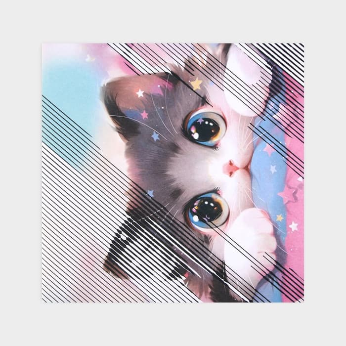 Раскраска-антистресс по полоскам «Озорные котята», 21×21 см