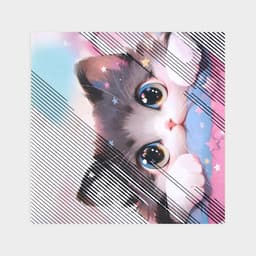 Раскраска-антистресс по полоскам «Озорные котята», 21×21 см