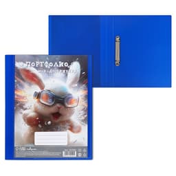 Папка-портфолио А4, Calligrata «Гонщик», пластиковая, на 2 кольцах, без вкладышей