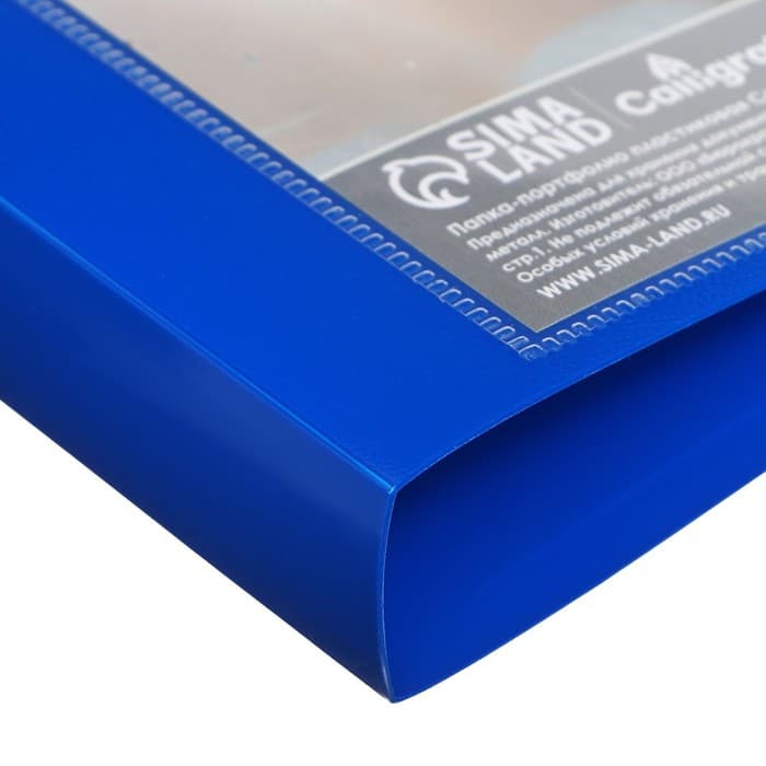 Папка-портфолио А4, Calligrata «Гонщик», пластиковая, на 2 кольцах, без вкладышей