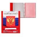 Папка-портфолио А4, Calligrata «Герб», пластиковая, на 4 кольцах, для школьника, 20 файлов