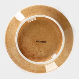 Тарелка глубокая Magistro Stone, d=18 см, фарфор, бежевая