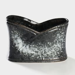 Салфетница Magistro «Ночной дождь», 12×5.7×8.2 см, фарфор, чёрная