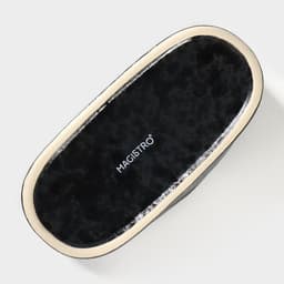 Салфетница Magistro «Ночной дождь», 12×5.7×8.2 см, фарфор, чёрная