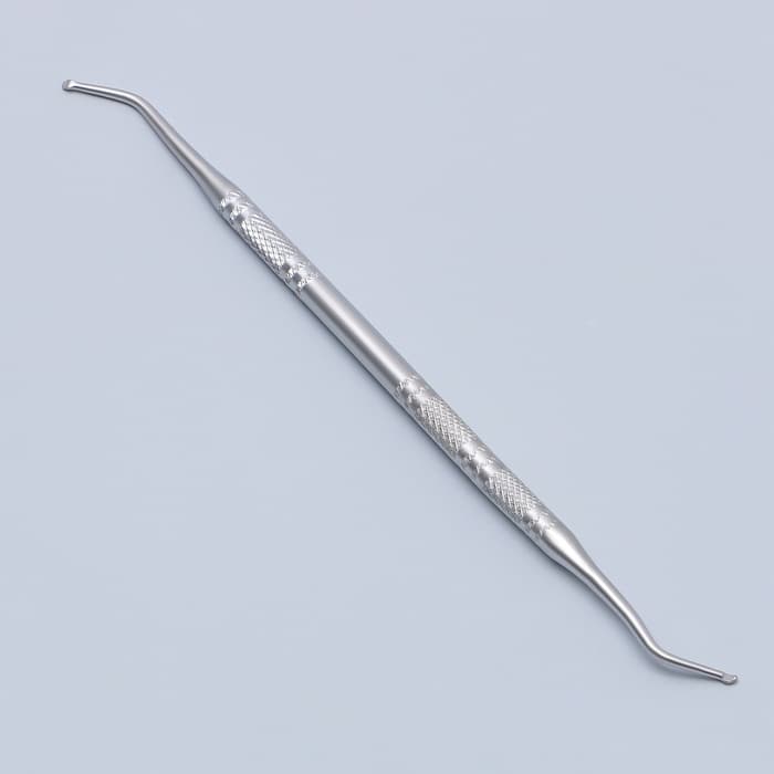 Кюретка двусторонняя, 13.5 см, цвет серебристый