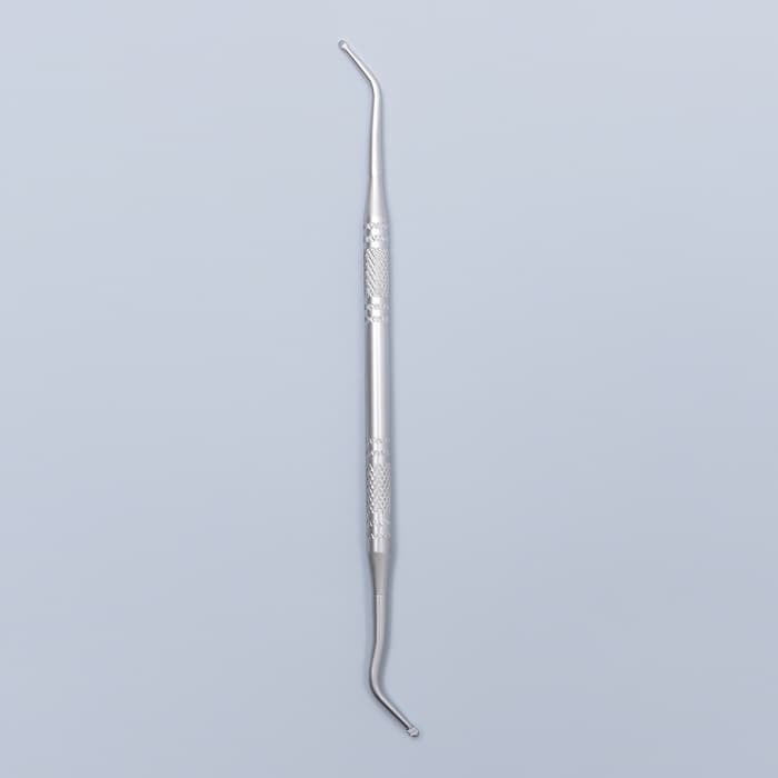 Кюретка двусторонняя, 13.5 см, цвет серебристый