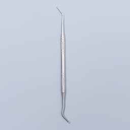 Кюретка двусторонняя, 13.5 см, цвет серебристый