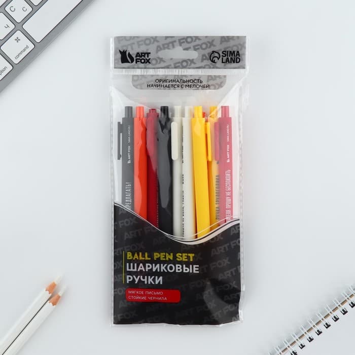 Ручка прикол шариковая синяя паста автоматическая 0.7 мм МИКС надписей «Трудоголик»