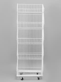 Накопитель разборный на колесах, 5 корзин, 50×43×147, белый