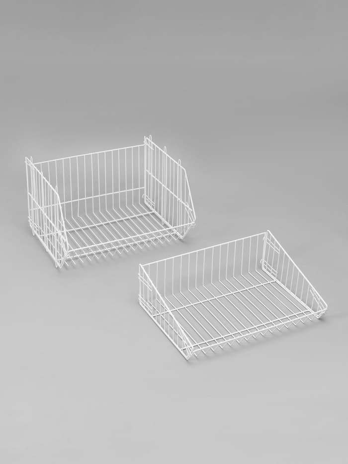 Накопитель разборный на колесах, 5 корзин, 50×43×147, белый