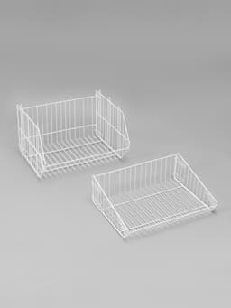 Накопитель разборный на колесах, 5 корзин, 50×43×147, белый