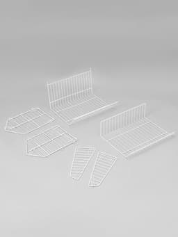 Накопитель разборный на колесах, 5 корзин, 50×43×147, белый