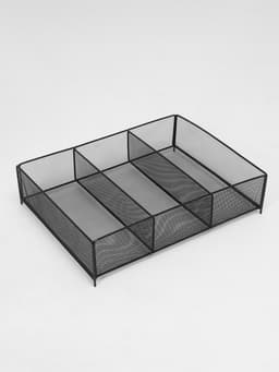 Стеллаж-накопитель разборный 4 этажа, 12 корзин, на колёсах, 44×29×122 см, чёрный