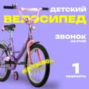 Велосипед детский Novatrack VECTOR, диаметр колёс 18", со съёмными колёсами, фиолетовый
