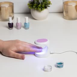 Лампа для маникюра Luazon LUF-07, UV/LED, 3 диода, 16 Вт, для типс, USB, белая