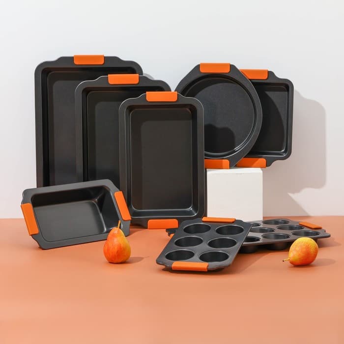 Противень для выпечки Magistro French Bakery, 27×22.5×4 см, антипригарное покрытие, чёрная