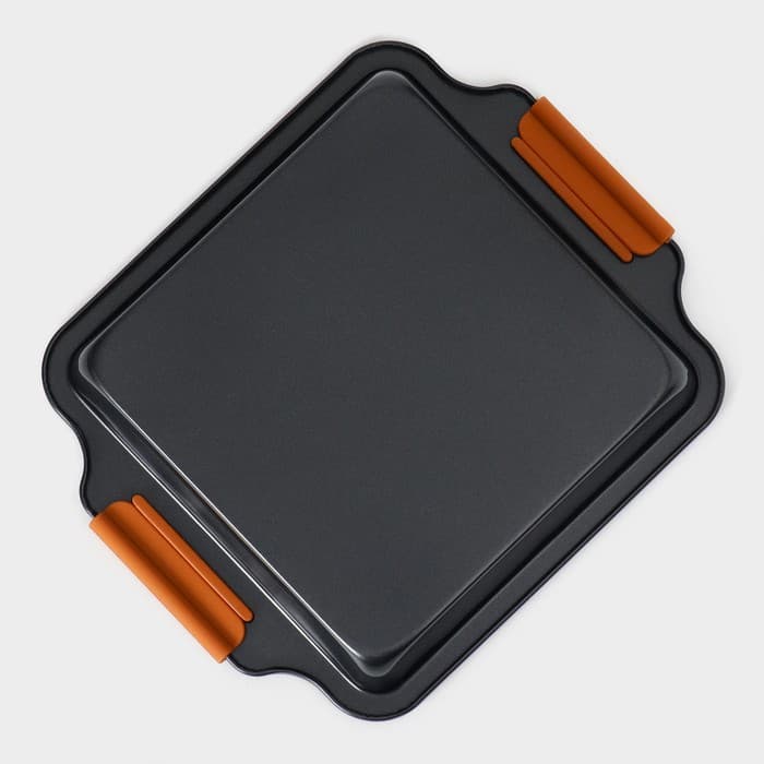 Противень для выпечки Magistro French Bakery, 27×22.5×4 см, антипригарное покрытие, чёрная