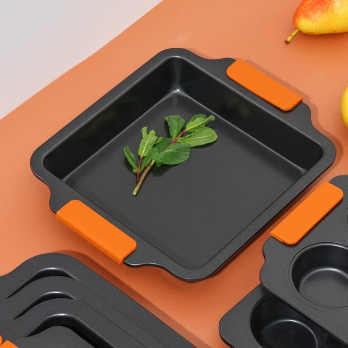 Противень для выпечки Magistro French Bakery, 27×22.5×4 см, антипригарное покрытие, чёрная