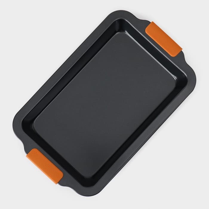 Противень для выпечки Magistro French Bakery, 37.5×23×4.7 см, антипригарное покрытие, чёрная