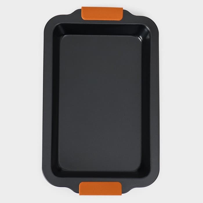 Противень для выпечки Magistro French Bakery, 37.5×23×4.7 см, антипригарное покрытие, чёрная