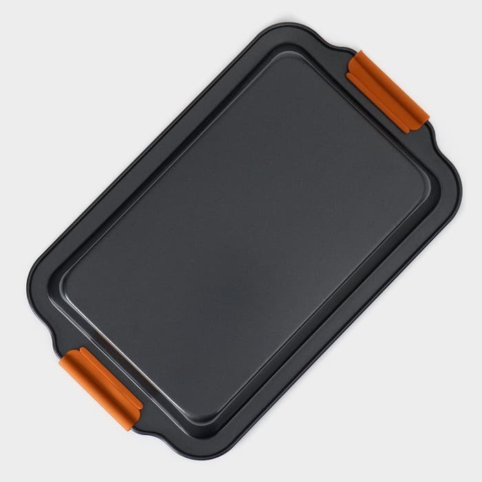 Противень для выпечки Magistro French Bakery, 37.5×23×4.7 см, антипригарное покрытие, чёрная