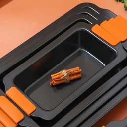 Противень для выпечки Magistro French Bakery, 37.5×23×4.7 см, антипригарное покрытие, чёрная