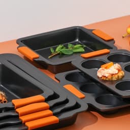 Противень для выпечки Magistro French Bakery, 47×30×5 см, антипригарное покрытие, чёрный