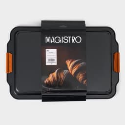 Противень для выпечки Magistro French Bakery, 47×30×5 см, антипригарное покрытие, чёрный