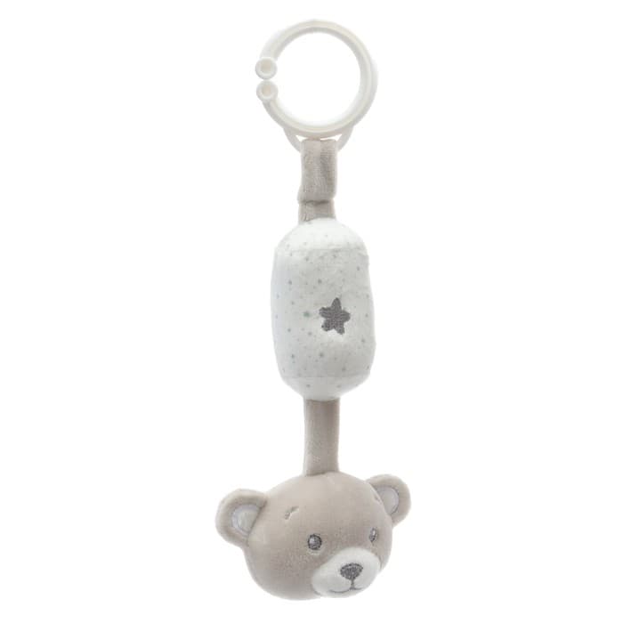 Подвеска - погремушка на кроватку/коляску Крошка Я «Серый мишка», от 3 мес.