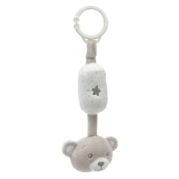 Подвеска - погремушка на кроватку/коляску Крошка Я «Серый мишка», от 3 мес.