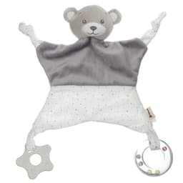 Комфортер - игрушка для сна новорожденных, Крошка Я «Серый мишка», погремушка, прорезыватель, серый