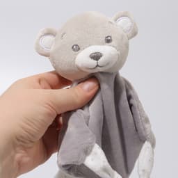 Комфортер - игрушка для сна новорожденных, Крошка Я «Серый мишка», погремушка, прорезыватель, серый