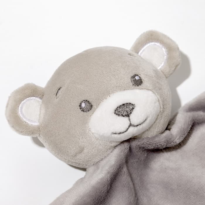Комфортер - игрушка для сна новорожденных, Крошка Я «Серый мишка», погремушка, прорезыватель, серый