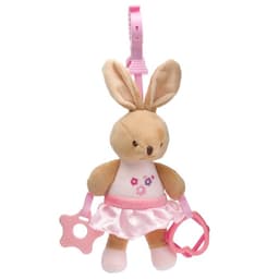 Подвеска мягкая на кроватку/коляску M&B «Зайка», погремушка, прорезыватель, от 3 мес.